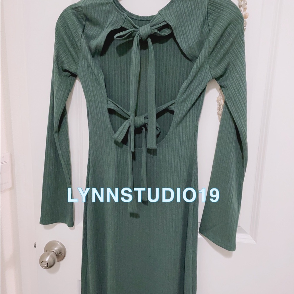 🟢New Reformation Benedict Dress Juniper